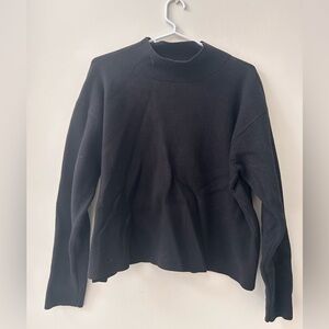 Quince eco-knit Milano stitch mock neck pullover